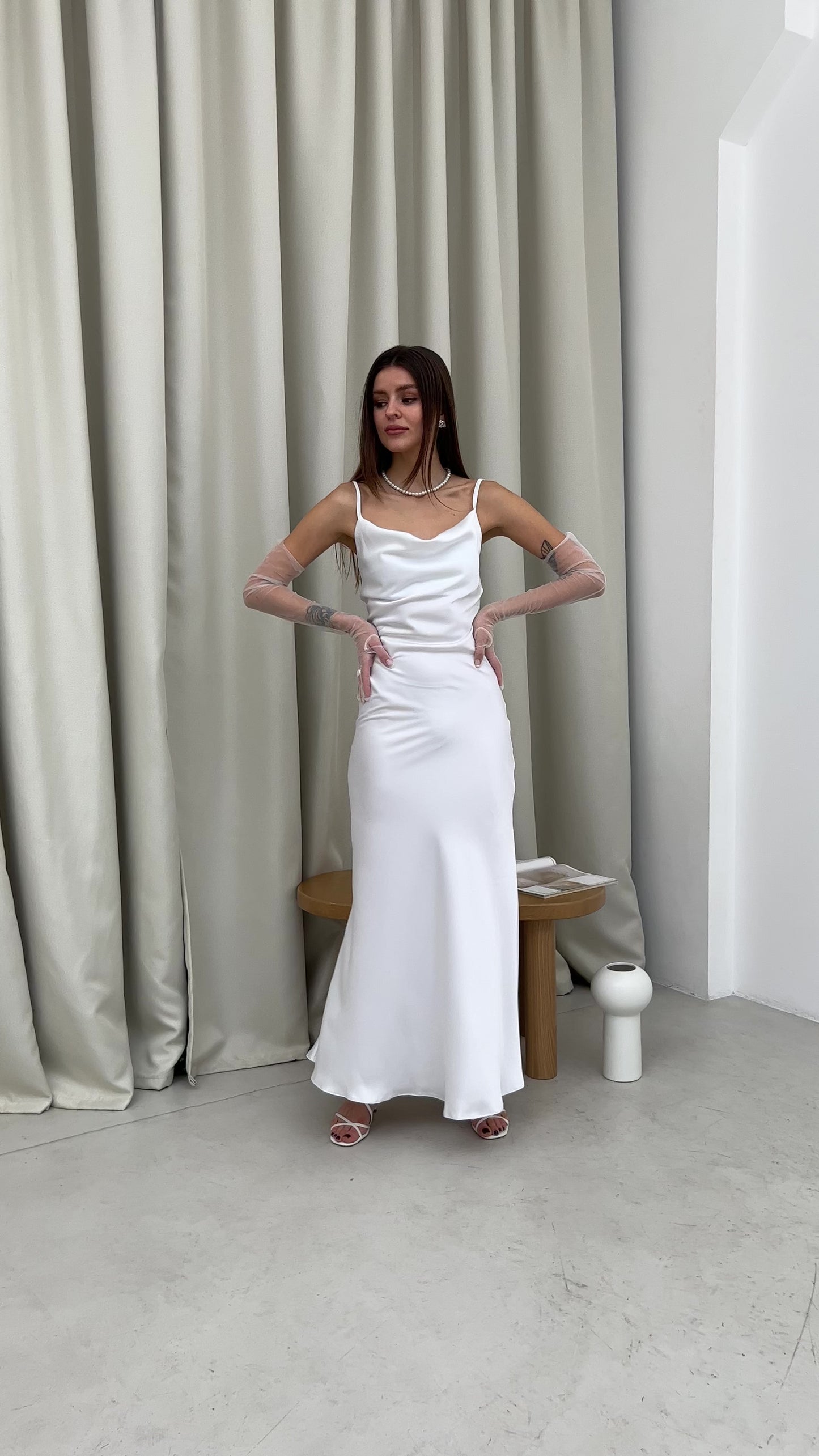 Bride reception slip dress Kelly dress